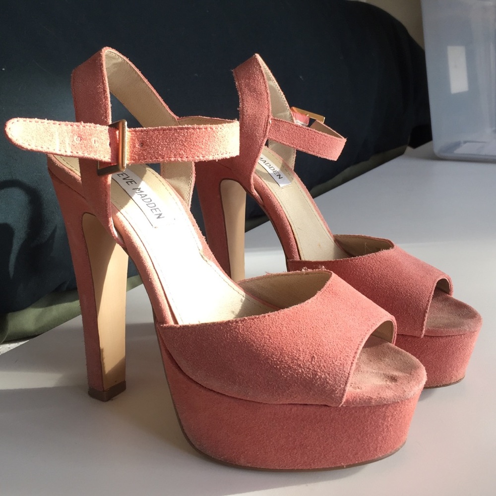 Steve Madden baby pink high heels